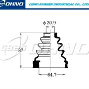 Пыльник привода OHNO 5-825 5`825 FB-2209/	BD0122