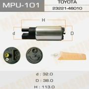 Бензонасос MASUMA , MPU-101 с фильтром сеткой MPU-002.